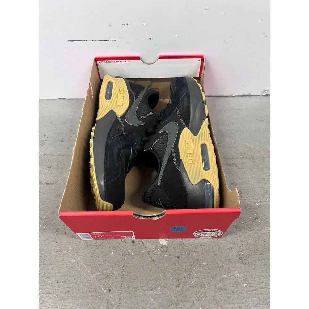 Nike Air Max Excee HV0928-010‎ Sneakers Mens 10.5D Black Gum Suede Running Shoes